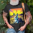 Beach Corgi Vintage Sunset Vacation Sunny Holiday Dog Unisex T-Shirt Gifts for Old Men