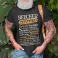 Beecher Name Gift Certified Beecher Unisex T-Shirt Gifts for Old Men