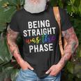 Being Straight Was The Phase Lgbt Gay Pride Closet Unisex T-Shirt Gifts for Old Men