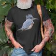 Belted Kingfisher Graphic T-Shirt Gifts for Old Men