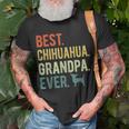 Best Chihuahua Grandpa Ever Dog Lovers Fathers Day Unisex T-Shirt Gifts for Old Men