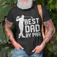 Best Dad By Par Fathers Day Golf Lover Gift Unisex T-Shirt Gifts for Old Men