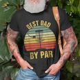 Best Dad By Par Funny Disc Golf For Men Fathers Day Unisex T-Shirt Gifts for Old Men