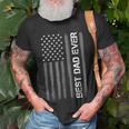 Best Dad Ever American Flag Funny Fathers Day For Unisex T-Shirt Gifts for Old Men