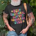 Best Emotional Support Coworker Ever T-shirt Gifts for Old Men