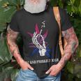 Bi And Probably High Skeleton Weed Cannabis 420 Stoner Unisex T-Shirt Gifts for Old Men