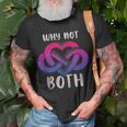Bi Polyamory Polyamory Symbol Bisexual Colors Bi Pride Unisex T-Shirt Gifts for Old Men