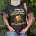 Bicycle Never Underestimate An Old Guy On A Bicycle T-Shirt Gifts for Old Men