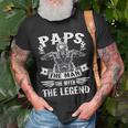 Biker Grandpa Paps The Man Myth The Legend Motorcycle Unisex T-Shirt Gifts for Old Men