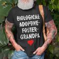 Biological Adoptive Foster Grandpa National Adoption Month Gift For Mens Unisex T-Shirt Gifts for Old Men