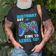 Birthday Boy Time To Level Up Video Game Boys Unisex T-Shirt Gifts for Old Men