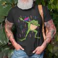 Bisexual Flag Frog Dab Lgbt Bi Pride Stuff Animal Unisex T-Shirt Gifts for Old Men