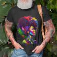 Black Queens Colorful Afro Unisex T-Shirt Gifts for Old Men