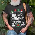Blood Name Gift Christmas Crew Blood Unisex T-Shirt Gifts for Old Men