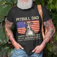 Blue Nose Pitbull Dad Happy Fathers Day To My Amazing Daddy Unisex T-Shirt Gifts for Old Men