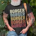 Borger Texas Borger Tx Retro Vintage Text T-Shirt Gifts for Old Men