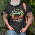 Born In July 1984 37 Year Old Birthday Limited Edition Unisex T-Shirt Gifts for Old Men