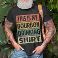 Bourbon Funny Alcohol Drinking Retro Bourbon Unisex T-Shirt Gifts for Old Men