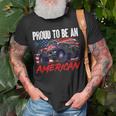 Boys Kids Proud To Be An American 4Th Of July Unisex T-Shirt Gifts for Old Men