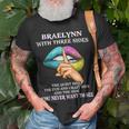 Braelynn Name Gift Braelynn With Three Sides Unisex T-Shirt Gifts for Old Men