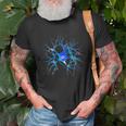 Brain Neuron Fancy Blue Nerve Neurology Neuroscience T-Shirt Gifts for Old Men