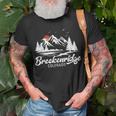 Breckenridge Colorado Vintage Mountain Landscape Unisex T-Shirt Gifts for Old Men
