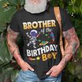 Brother Of The Birthday Boy Space Astronaut Birthday Family Unisex T-Shirt Gifts for Old Men