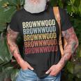 Brownwood Texas Brownwood Tx Retro Vintage Text T-Shirt Gifts for Old Men