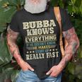 Bubba Knows Everything Persian Grandfather Grandad Gift For Mens Unisex T-Shirt Gifts for Old Men
