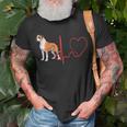 Bully Kutta Dog Heartbeat Ekg For Dog Lovers Owners T-Shirt Gifts for Old Men