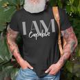 Capable Inspirational Quotes Positive Affirmation T-Shirt Gifts for Old Men