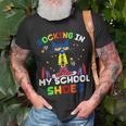 Cat Rocking I N My School Shoes Back To School Cat Lover T-Shirt Gifts for Old Men