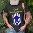 Chief Master Sergeant Air Force Rank Insignia T-Shirt Gifts for Old Men