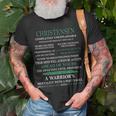 Christensen Name Gift Christensen Completely Unexplainable Unisex T-Shirt Gifts for Old Men
