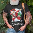 Christian Name Gift Santa Christian Unisex T-Shirt Gifts for Old Men