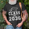 Class Of 2036 Grow With Me First Day Kindergarten Graduation T-Shirt Gifts for Old Men