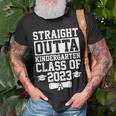 Class Of 2023 Funny Straight Outta Kindergarten Graduation Unisex T-Shirt Gifts for Old Men