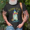 Cleaning Lady Cleaning Is My Therapy Housekeeper Unisex T-Shirt Gifts for Old Men