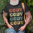 Cody Personalized Retro Vintage Gift For Cody Unisex T-Shirt Gifts for Old Men