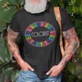 Colorist Color Pencils Adult Coloring T-Shirt Gifts for Old Men