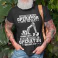Construction Worker Excavator Heavy Equipment Operator Construction Funny Gifts Unisex T-Shirt Gifts for Old Men