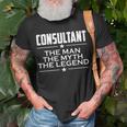 Consultant For Consultant Myth T-Shirt Gifts for Old Men