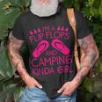 Cool Girl Camping Gift For Women Funny Camper Flip Flop Camp Unisex T-Shirt Gifts for Old Men