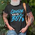 Cousin Says Boy Gender Reveal Team Boy Pregnancy Cousins T-Shirt Gifts for Old Men