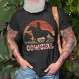 Cowgirl Girl Horse Riding Vintage Style Rodeo Texas Ranch Gift For Womens Unisex T-Shirt Gifts for Old Men