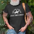 Cowgirl Vintage Jesus Horse Lover Christian Gift Unisex T-Shirt Gifts for Old Men
