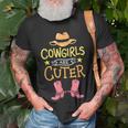 Cowgirls Cowgirl Boots Hat Western Country Unisex T-Shirt Gifts for Old Men