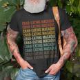 Crab-Eating Macaque Retro T-Shirt Gifts for Old Men