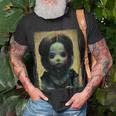 Creepy Halloween Goth Horror Doll Halloween T-Shirt Gifts for Old Men