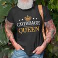 Cribbage Queen Board Card Game Player Gamer T-Shirt Gifts for Old Men